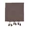 Hello Honey® Gray Woven Cotton Pillow with Tassel Ties